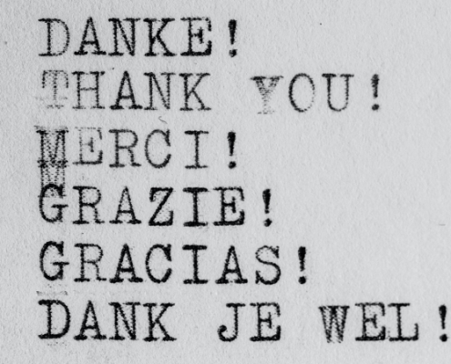 "Thank you" in different languages