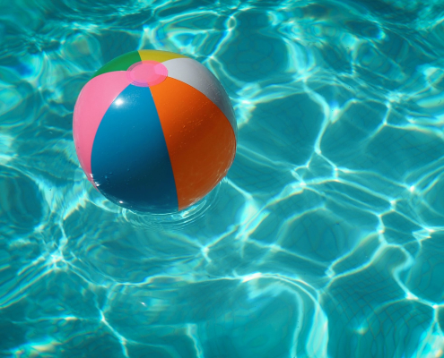 ball in the water