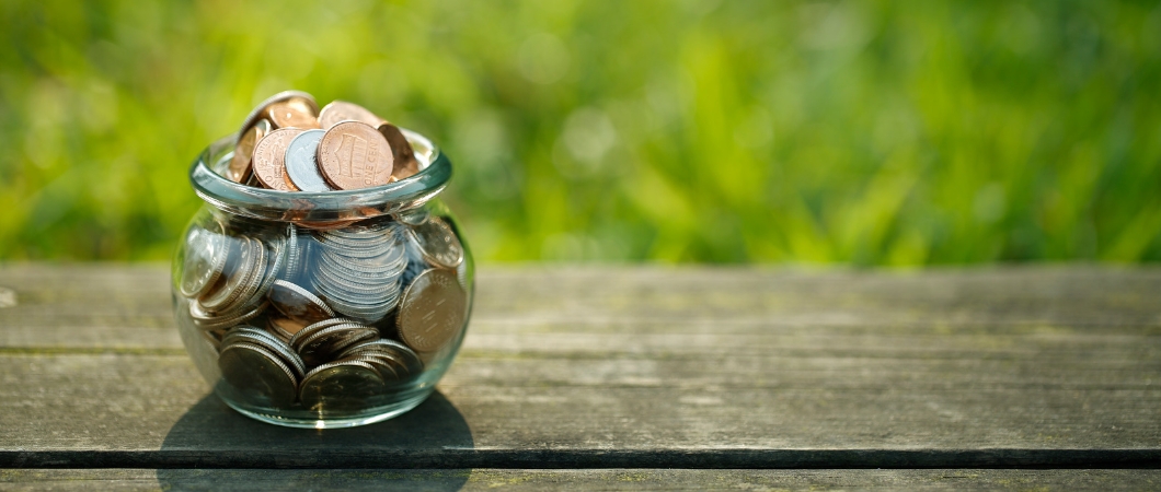 jar with coins